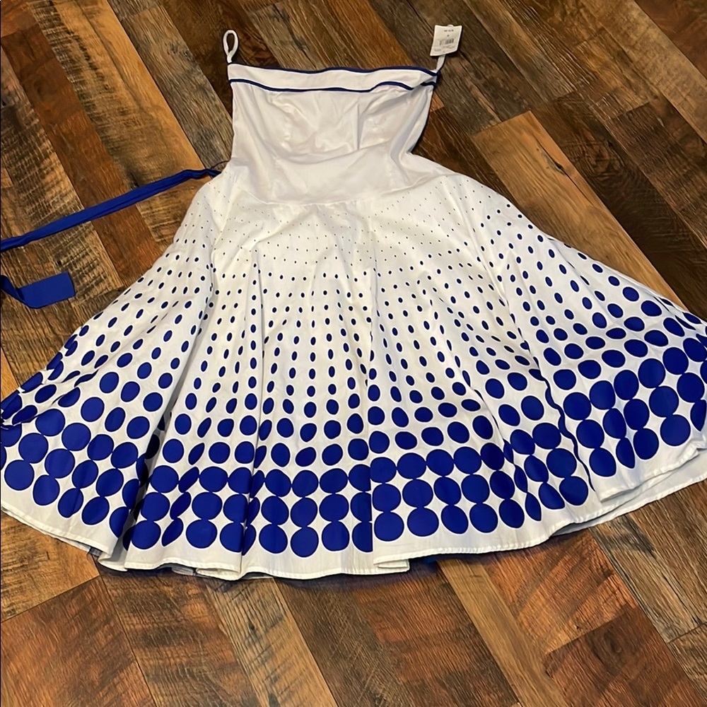 Stylish Blue and White Kids Dress